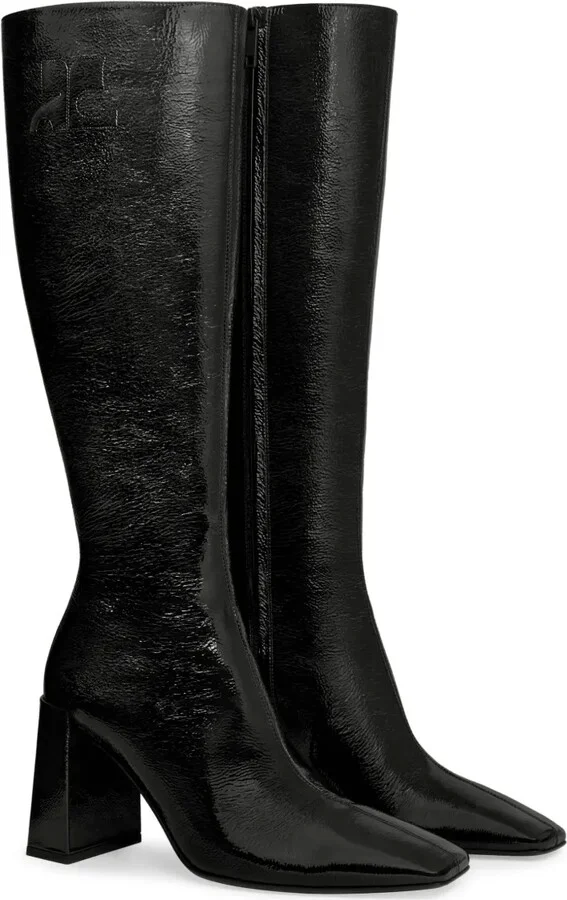Block-Heeled Knee-High Boots - Image 2