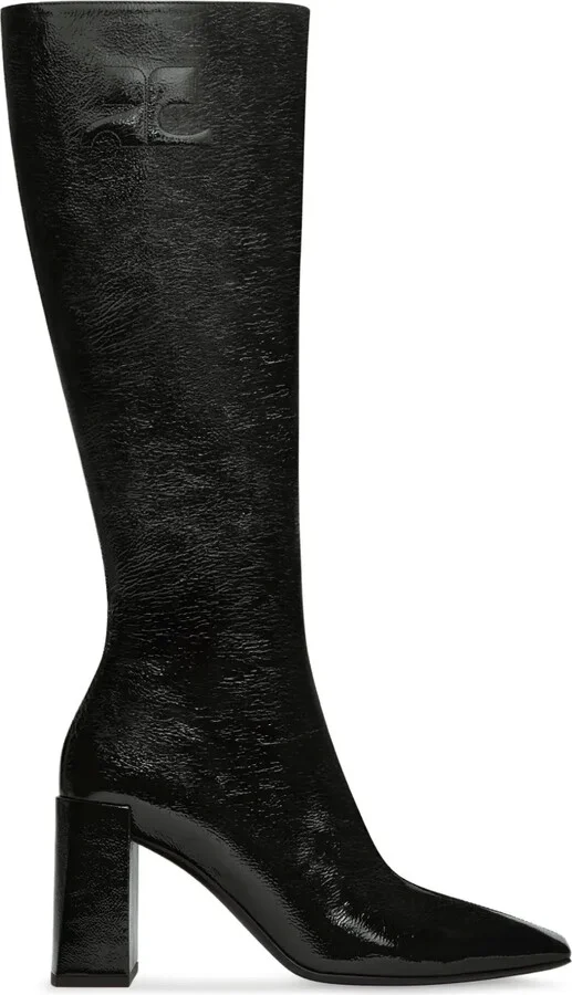 Block-Heeled Knee-High Boots