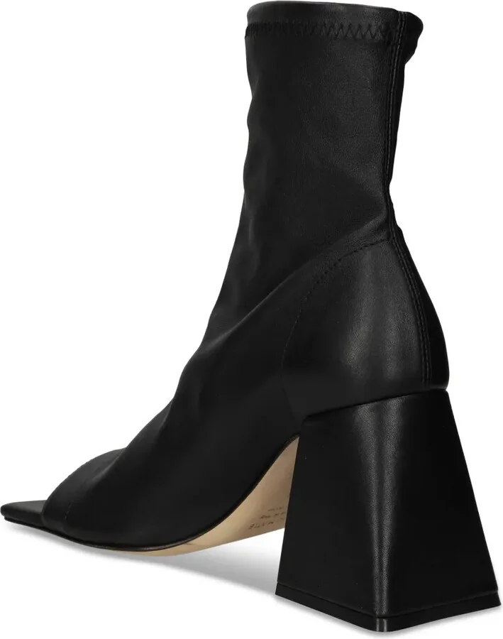 Block-Heeled Open-Toe Ankle Boots - Image 3