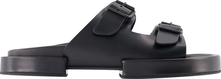 Block Henri Sandals - Ann Demeulemeester - Black - Leather