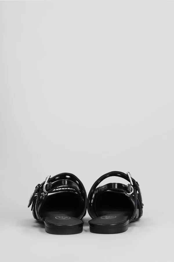 Blondie Ballet Flats In Black Leather - Image 4