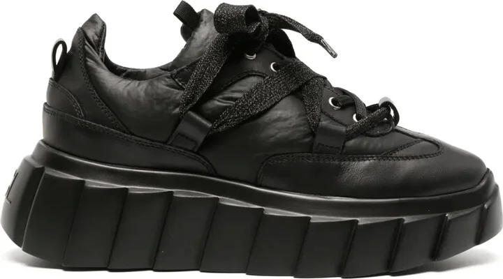 Blondie leather chunky sneakers