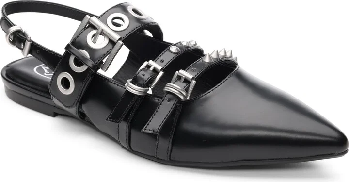 Blondie Studded Slingback Flat