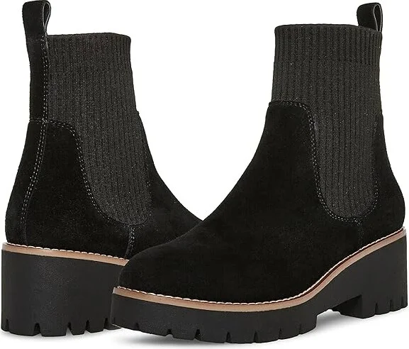 Blondo Darren Waterproof Women's Shoes Black Suede : 6 M, Rubber/Synthetic