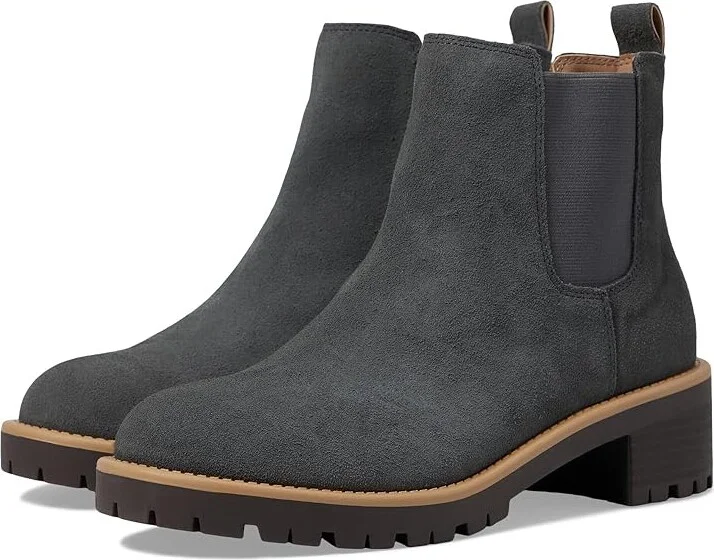 Blondo Mayes Waterproof Bootie Women's Boots Dark Grey Suede : 6 M