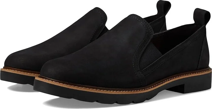 Blondo Phoebe Women's Flat Shoes Black Nubuck : 10 M, Leather