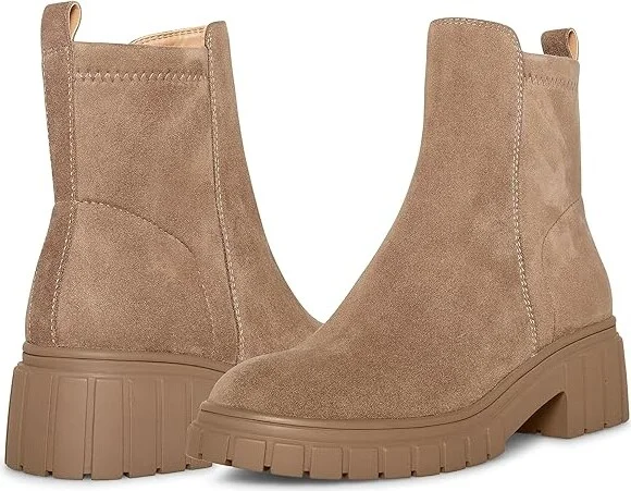 Blondo Prestly Waterproof Women's Boots Dark Taupe Suede : 6 M, Leather