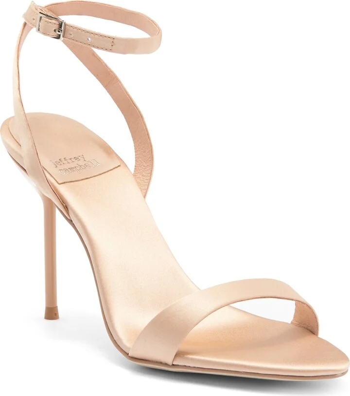 Blossmz Ankle Strap Satin Sandal