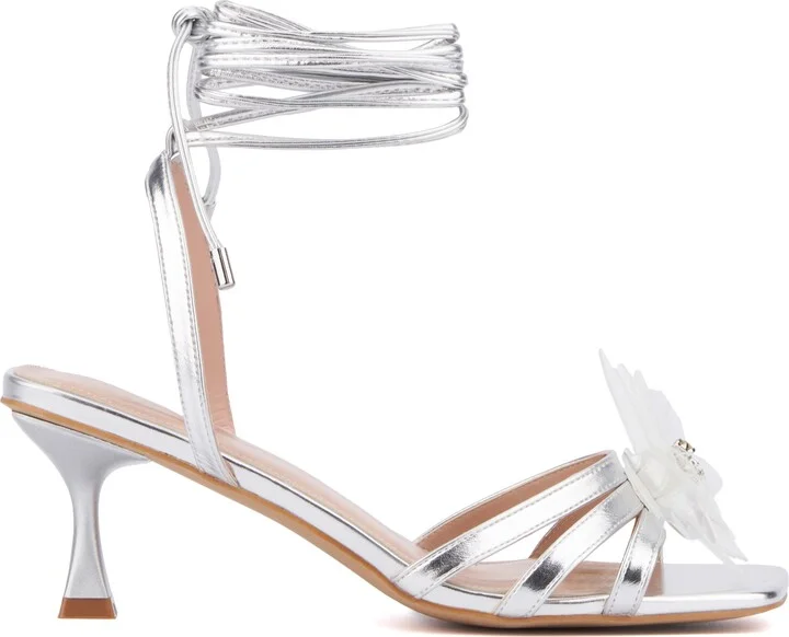 Blossom Ankle Tie Sandal - Wide Width - Image 4