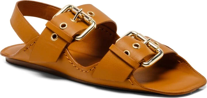 Blossom Buckle Flat Sandal