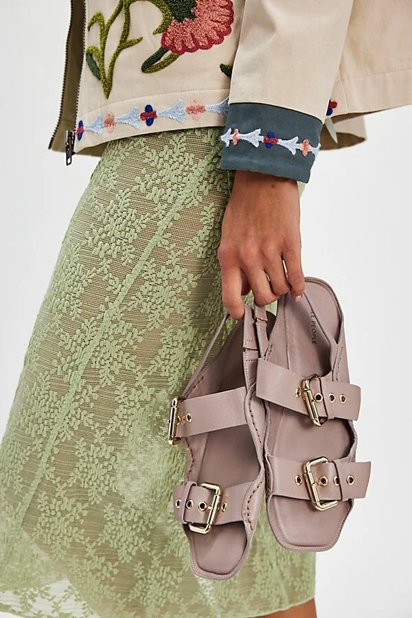 Blossom Buckle Sandals - Image 3