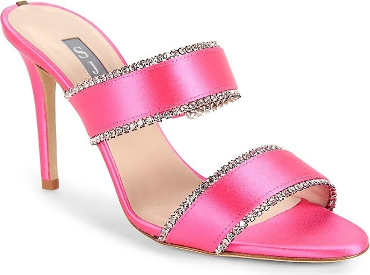 Blossom Rhinestone Heel Sandals - Image 2