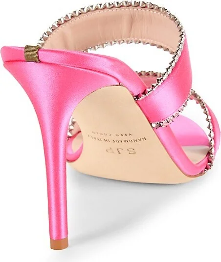 Blossom Rhinestone Heel Sandals - Image 3