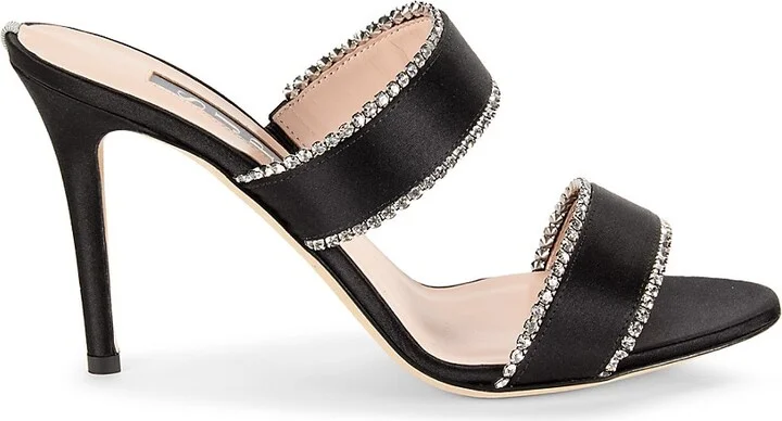 Blossom Rhinestone Heel Sandals