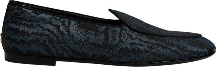 Blue Black Flats Men Loafers Dress Men's Shoes