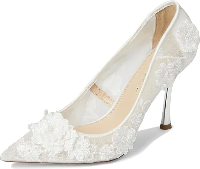 Blue by Betsey Johnson Aimey High Women's Heels Ivory : 6.5 M, Leather/Rubber - Image 5