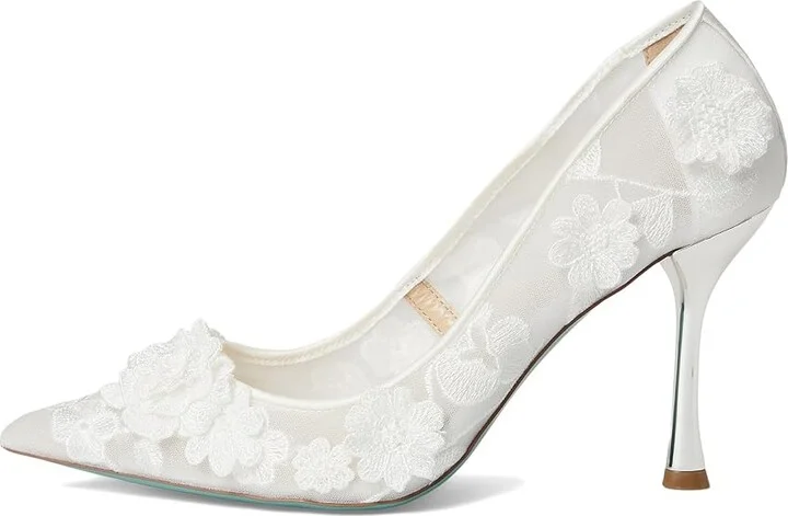 Blue by Betsey Johnson Aimey High Women's Heels Ivory : 6.5 M, Leather/Rubber - Image 6