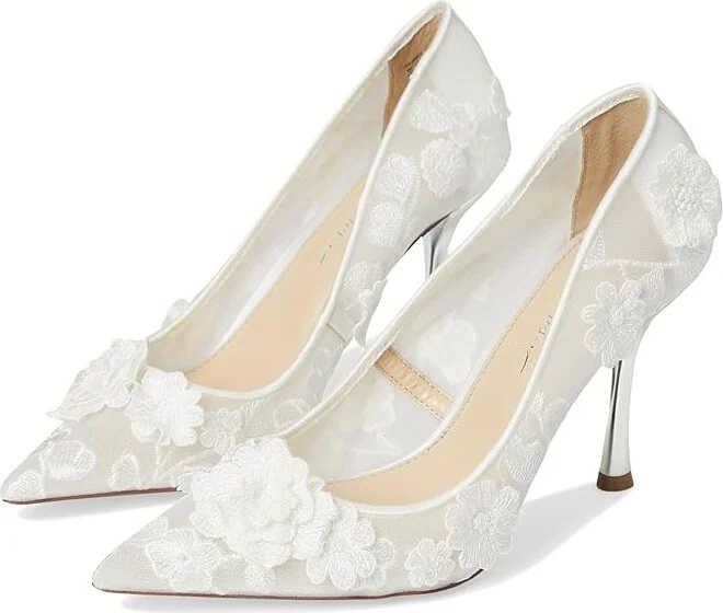 Blue by Betsey Johnson Aimey High Women's Heels Ivory : 6.5 M, Leather/Rubber