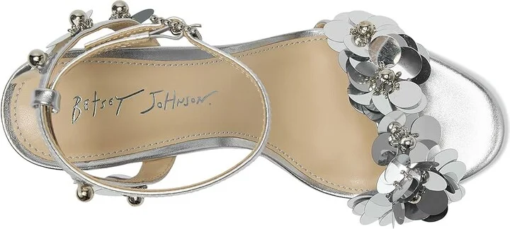 Blue by Betsey Johnson Arlo Women's Sandals Silver : 6 M, Rubber/Synthetic - Image 2