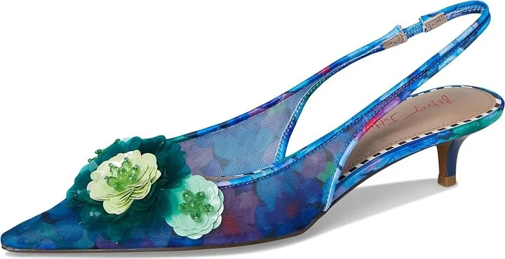 Blue by Betsey Johnson Audree Women's Shoes Blue Floral : 9.5 M, Synthetic - Image 5