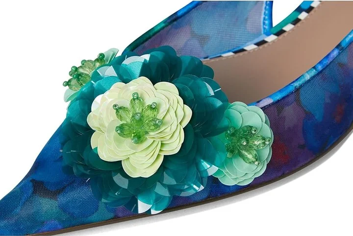 Blue by Betsey Johnson Audree Women's Shoes Blue Floral : 9.5 M, Synthetic - Image 7