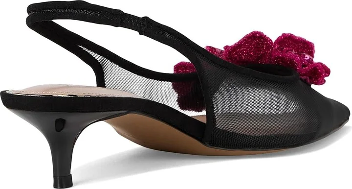 Blue by Betsey Johnson Aurorra High Women's Heels Black Mesh : 7.5 M, Leather/Rubber - Image 4