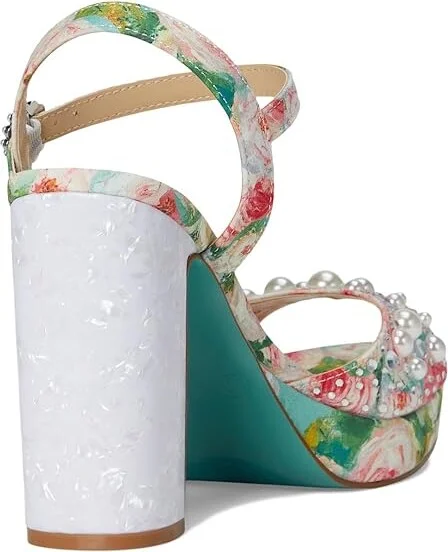 Blue by Betsey Johnson Avian Women's Wedge Shoes Rose : 8 M, Synthetic - Image 4
