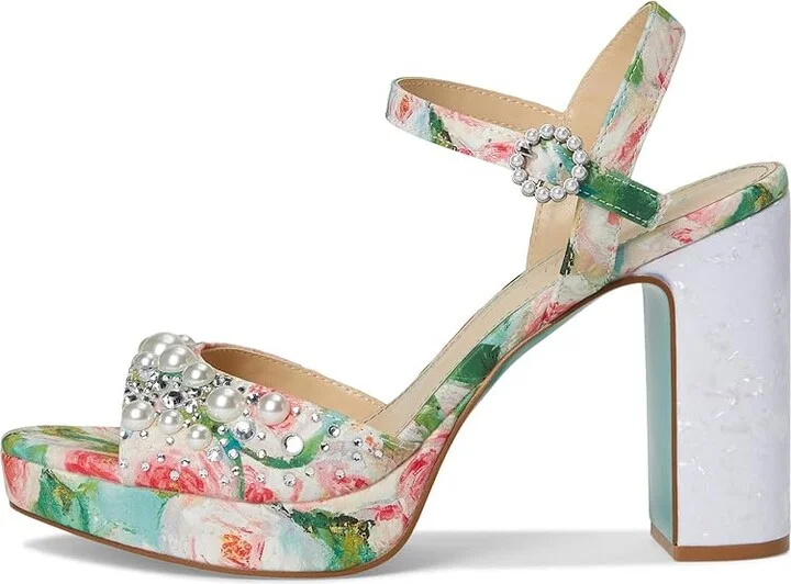 Blue by Betsey Johnson Avian Women's Wedge Shoes Rose : 8 M, Synthetic - Image 6