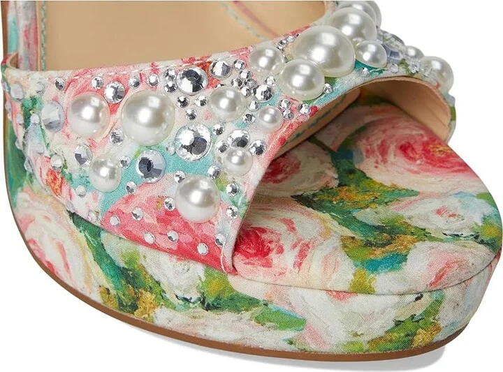 Blue by Betsey Johnson Avian Women's Wedge Shoes Rose : 8 M, Synthetic - Image 7