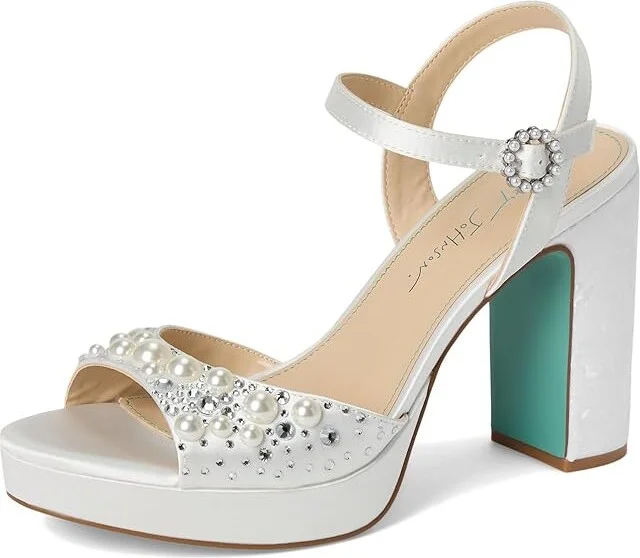 Blue by Betsey Johnson Avian Women's Wedge Shoes Rose : 8 M, Synthetic - Image 11