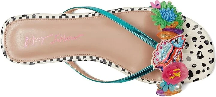 Blue by Betsey Johnson Avin Women's Wedge Shoes Teal : 7.5 M, Synthetic - Image 2