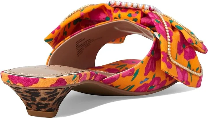 Blue by Betsey Johnson Aylah Women's Sandals Orange Floral : 6 M, Synthetic - Image 4
