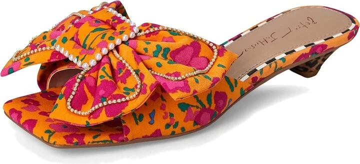 Blue by Betsey Johnson Aylah Women's Sandals Orange Floral : 6 M, Synthetic - Image 5