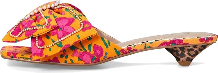 Blue by Betsey Johnson Aylah Women's Sandals Orange Floral : 6 M, Synthetic - Image 6