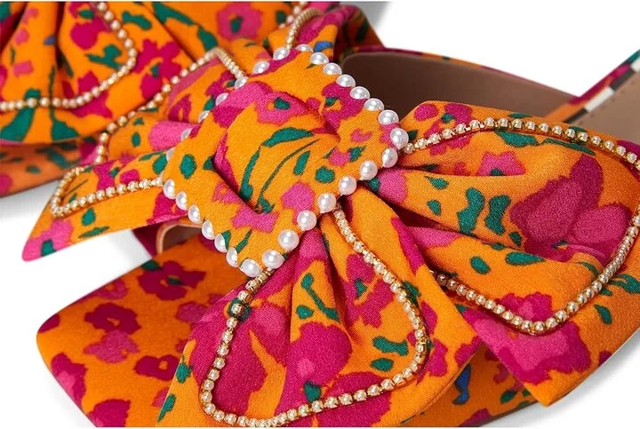 Blue by Betsey Johnson Aylah Women's Sandals Orange Floral : 6 M, Synthetic - Image 7