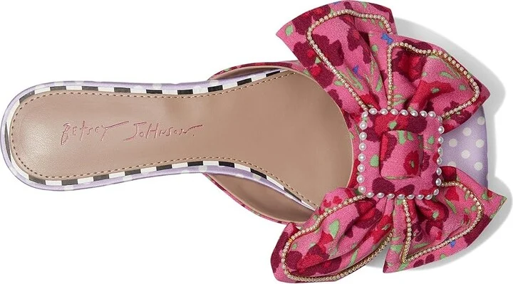 Blue by Betsey Johnson Aylah Women's Sandals Pink Floral : 7.5 M, Synthetic - Image 2