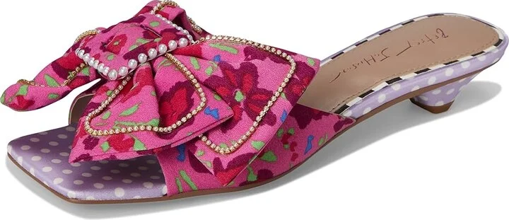 Blue by Betsey Johnson Aylah Women's Sandals Pink Floral : 7.5 M, Synthetic - Image 5