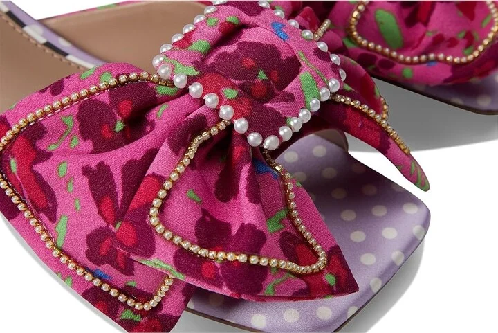Blue by Betsey Johnson Aylah Women's Sandals Pink Floral : 7.5 M, Synthetic - Image 7