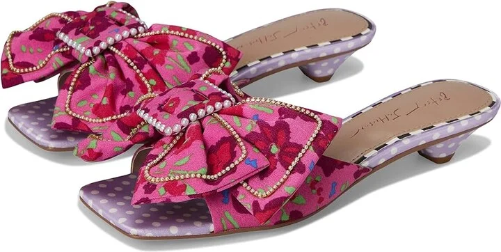 Blue by Betsey Johnson Aylah Women's Sandals Pink Floral : 7.5 M, Synthetic