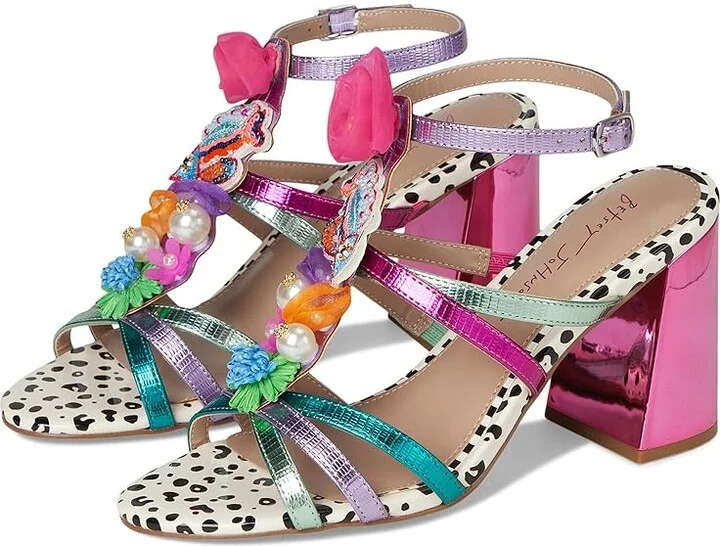 Blue by Betsey Johnson Azallia Women's Wedge Shoes Pink : 6.5 M, Faux Leather