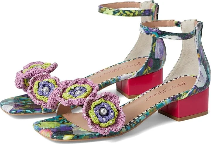 Blue by Betsey Johnson Brandee Women's Sandals Bright : 8 M, Leather/Rubber