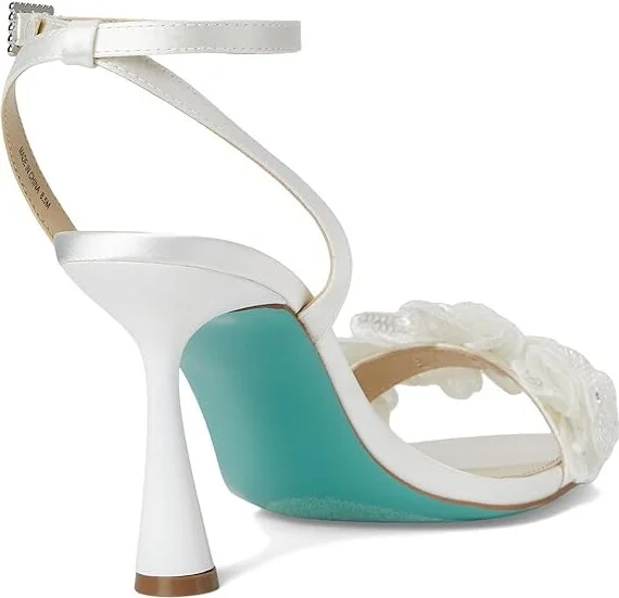 Blue by Betsey Johnson Cali Women's Wedge Shoes Ivory : 8 M, Synthetic - Image 4