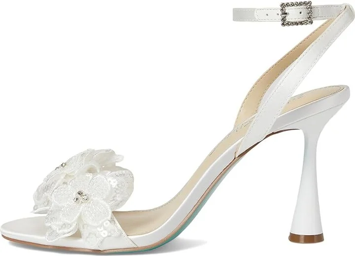 Blue by Betsey Johnson Cali Women's Wedge Shoes Ivory : 8 M, Synthetic - Image 6