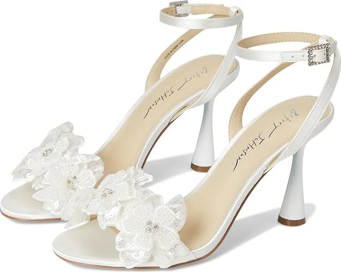 Blue by Betsey Johnson Cali Women's Wedge Shoes Ivory : 8 M, Synthetic