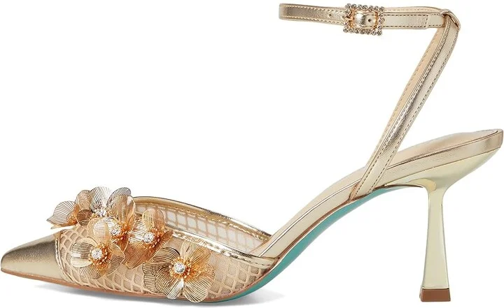 Blue by Betsey Johnson Carli High Women's Heels Gold : 6.5 M, Leather/Rubber - Image 6
