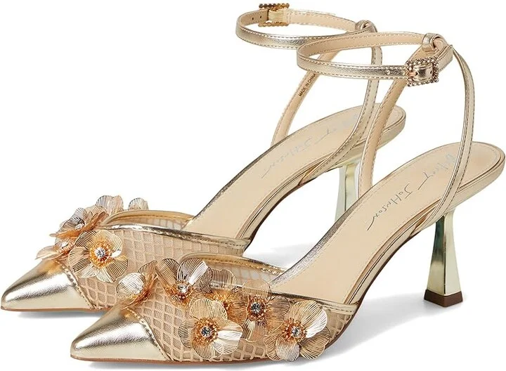 Blue by Betsey Johnson Carli High Women's Heels Gold : 6.5 M, Leather/Rubber