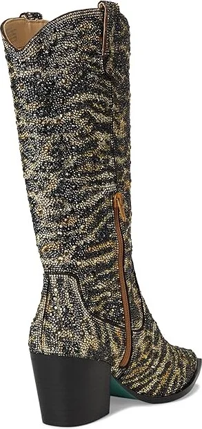 Blue by Betsey Johnson Cash Women's Boots Leopard : 9.5 M, Rubber/Synthetic - Image 4