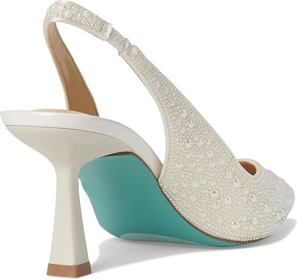 Blue by Betsey Johnson Clark Women's Shoes Ivory : 5 M, Synthetic - Image 4