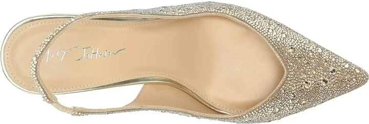 Blue by Betsey Johnson Clark Women's Shoes Light Gold : 5 M, Synthetic - Image 2