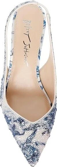 Blue by Betsey Johnson Clark Women's Shoes Light Gold : 5 M, Synthetic - Image 6